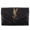 Saint Laurent Cassandra Matelassé Envelope Wallet 414404 BOW01 1000 154860975 [P]