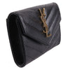 Saint Laurent Cassandra Matelassé Envelope Wallet 414404 BOW01 1000 154860975 [P]