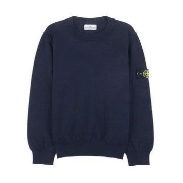 STONE ISLAND キッズ コットン プルオーバー ネイビー 154861026
