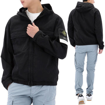 STONE ISLAND ストレッチコットンツイルフードジャケット 154861621