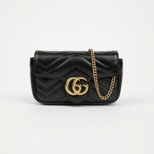 Gucci Super Mini Chain Shoulder Crossbody Bag 476433 154490578 [P]