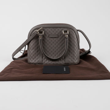 GUCCI マイクロシマ ドーム トート ショルダーバッグ 449654 154230789