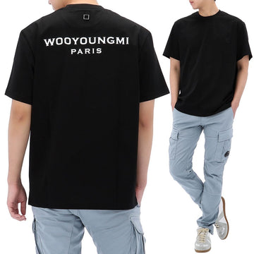 Wooyoungmi Back Logo Short Sleeve T-Shirt 154863485