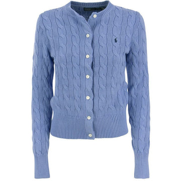 POLO RALPH LAUREN Klassische Strickjacke mit Pferdestickerei Blau 211891643 003 151500005