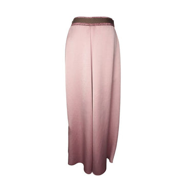 MAXMARA シェルピンク サテン バンディング スカート 66 154782869
