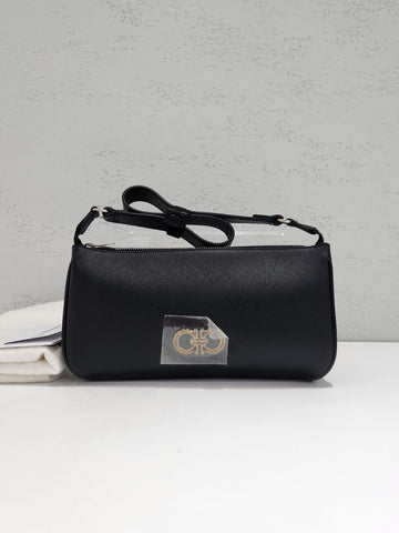 Salvatore Ferragamo Gancini Saffiano Mini Shoulder Bag 21A277 154887766