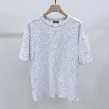 Dior Oblique Terry Cotton T-Shirt White 154887940
