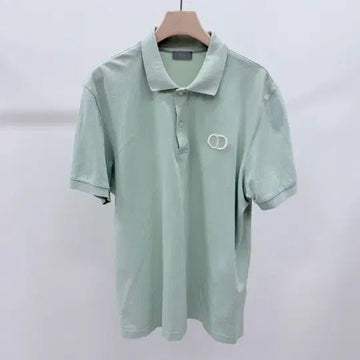 Dior CD Logo Icon Short Sleeve Polo Shirt Green 154887992