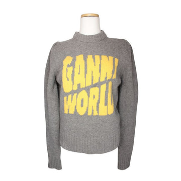 GANNI グレーウール混合ニットトップス 44 154895199