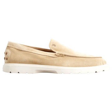 TODS 25FW Tロゴスリッポンローファー ベージュ M8W C606 150341517