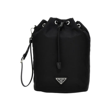 PRADA 三角ロゴ ドローストリング バケットバッグ ブラック 1NS369 R067 F0002 150342054
