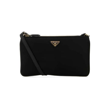Prada Triangle Logo Re-Nylon Pouch Shoulder Bag Black 1NE545 2C05 F0002 150342035