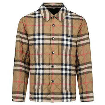 Burberry 25FW FORRES Check Quilted Jacket Top Brown 8084187 146284414
