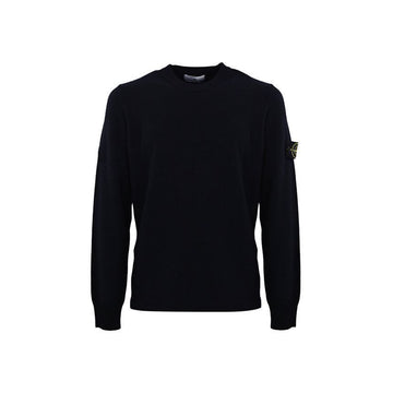 Stone Island Stone Wappen Patch Crewneck Knit Navy 7715526A1 V0020 150263125