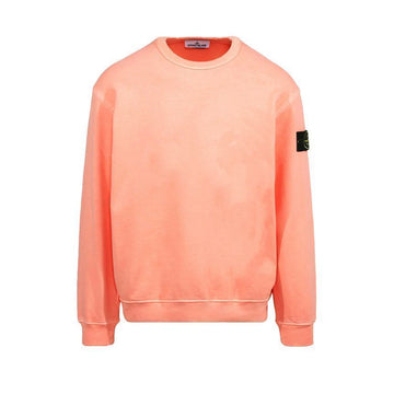 STONE ISLAND Stone Wappen Patch Fleece Sweatshirt Peachpink 771561720 V0083 150263114