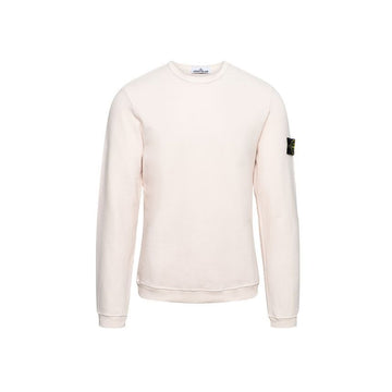 Stone Island Stone Badge Patch Fleece Sweatshirt Light Pink 771561351 V0080 150263111