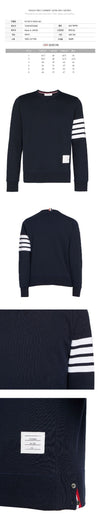 THOM BROWNE 25FW ダイヤゴナル アームバンド クラシック スウェットシャツ ネイビー MJT021H 00535 461 144940353 [P]