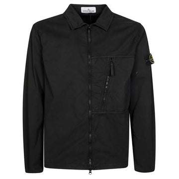 STONE ISLAND ストーン 25FW ワッペン パッチ シャツジャケット ブラック 1200003 S0010 V0029 144940416