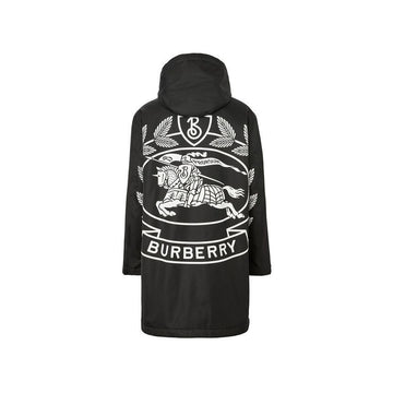 Burberry Back Logo Hooded Padded Jacket Black 8058213 150263233