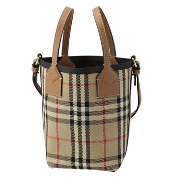 Burberry Vintage Check Mini London Tote Bag Beige 8070461 124399463
