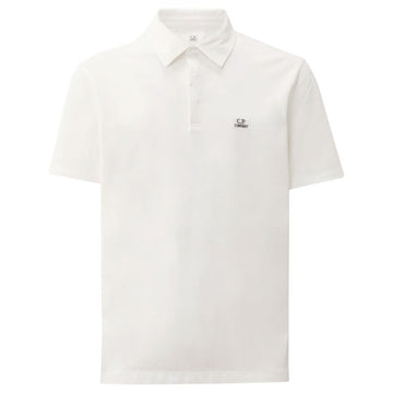 CP Company Logo Patch Polo Shirt White 18CMPL165A 005263W 103 137996345