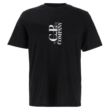 CP COMPANY CP 25SS グラフィック ロゴ プリント Tシャツ ブラック 18CMTS138A 005100W 999 137996306