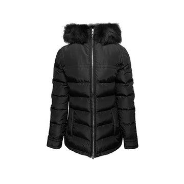 Prada 25FW Triangle Logo Hooded Fur Padded Jacket Black 291794 106O F0002 150062718