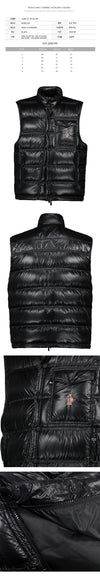 Moncler 25FW NANTU Embroidered Logo Patch Padded Vest Black 1A000 21 597X6 999 144632181 [P]