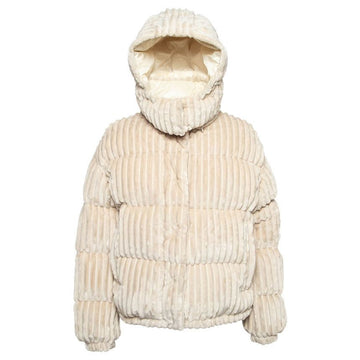Moncler 24FW DAOS Logo Patch Corduroy Padded Jacket Cream 1A001 40 89AOK 20N 123678967