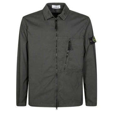 STONE ISLAND ストーン 25FW ワッペン パッチ シャツジャケット リードグレー 1200003 S0010 V0062 144144257