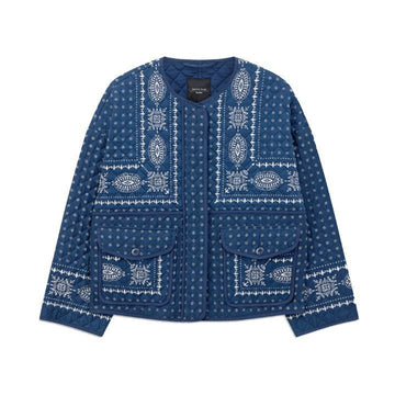 MaxMara Bandana Print Jacket Navy 2525086051 002 149268560