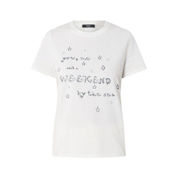 MaxMara Embroidered Logo T-Shirt White 2525976041 001 149268557