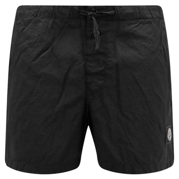 Stone Island Stone 25SS Logo Patch Swim Shorts Black 25SS-001 136436654