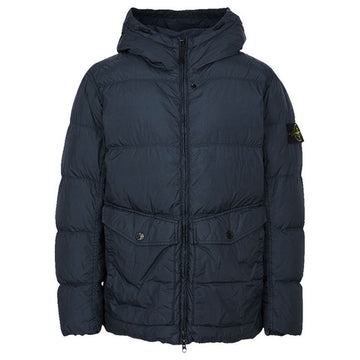 STONE ISLAND Stone 25FW Garment Dyed Crinkle Wrap Hooded Padded Jacket Navy 4100011 S0A23 V0020 144144231