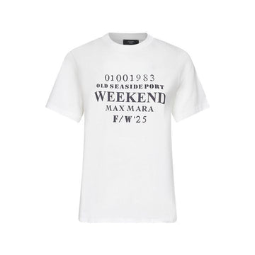 MAXMARA GUGLIA プリンティング Tシャツ ホワイト 2525976031 001 149268543