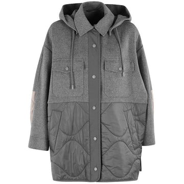 MaxMara 25SS OSSOLA Double Side Wool Nylon Jacket Gray 2515481011 039 149268539