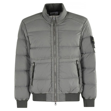 STONE ISLAND Stein 25FW Wappen Seamless Tunnel Nylon Daunenjacke Grau 4100039 S0028 V006B 144144224
