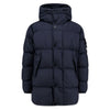 STONE ISLAND Stone 25FW Wappen Garment Dye Crinkle Laps Kapuzen-Padjacke Navy 4100012 S0A23 V0020 144144219 [P]