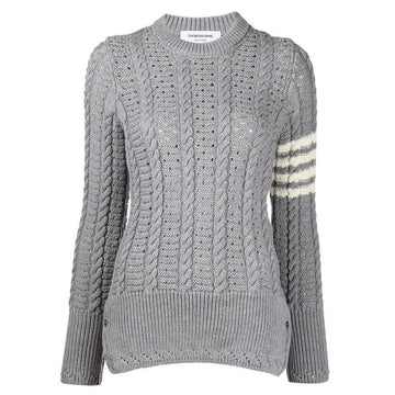 THOM BROWNE Wool Knit Arm Band Light Grey FKA341A Y1022 055 123042499