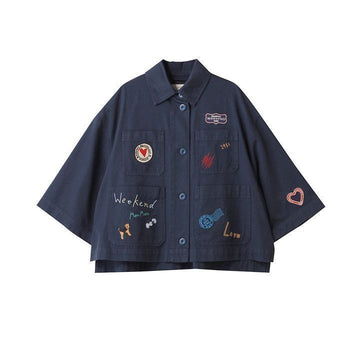 MaxMara 25FW ASSUAN Logo Jacket Ultramarine 2525046021 002 149268501