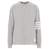 THOM BROWNE Oversized Langarm-T-Shirt Hellgrau FJS066A 06221 055 123042346 [P]