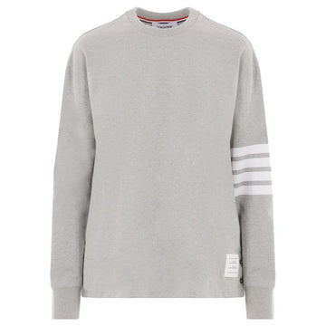 THOM BROWNE オーバーサイズ ロングスリーブ Tシャツ ライトグレー FJS066A 06221 055 123042346