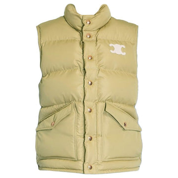 Celine Triope Logo Patch Padded Vest Beige RV0ET0N41 03BE 143623526