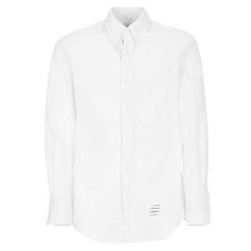 THOM BROWNE ヒドゥン スリーストライプ クラシック ソリッド シャツ ホワイト 03113 100 136177817