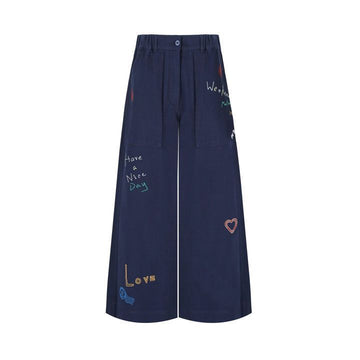 MaxMara 25FW LOTUS Logo Pants Ultramarine 2525136011 002 149268476