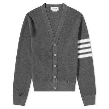 Thom Browne Diagonal Lace Stitch Cardigan Gray MJT306A 07897 035 123042298
