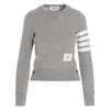 THOM BROWNE 25FW レディース スラント バンディング クラシック スウェット グレー stamp: FJT002A 商品番号: 00535 055 142950496 [P]
