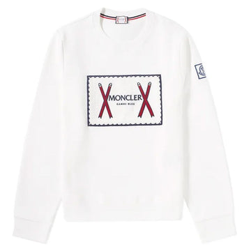 MONCLER モンクレール ギャバブル ロゴパッチ スウェットシャツ ホワイト 80112 00 80374 001 134665660