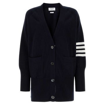 THOM BROWNE 4バーエクスジャレートフィットカーディガン ネイビー 415 142950473