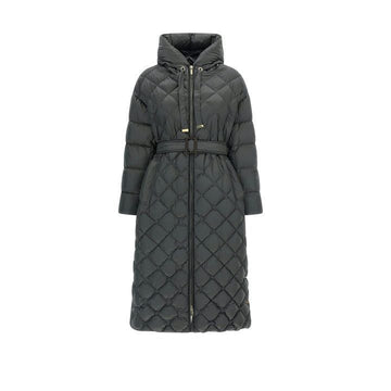 MAXMARA Trepar Diamant Stepp Seiten Schlitz Lang Daunenjacke Urban Grau 2529496075 078 149268438